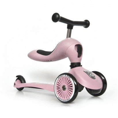 Детска тротинетка Scoot and Ride 2 в 1 Highwaykick 1 - скутер и колело за баланс за момиче
